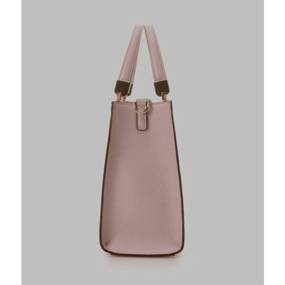 NWOT Samantha Vega light pink box Tote with crossbody strap - Picture 3 of 6